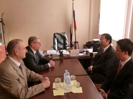 陳大使會晤「世界文明學院」校長Alexander Streltsov。